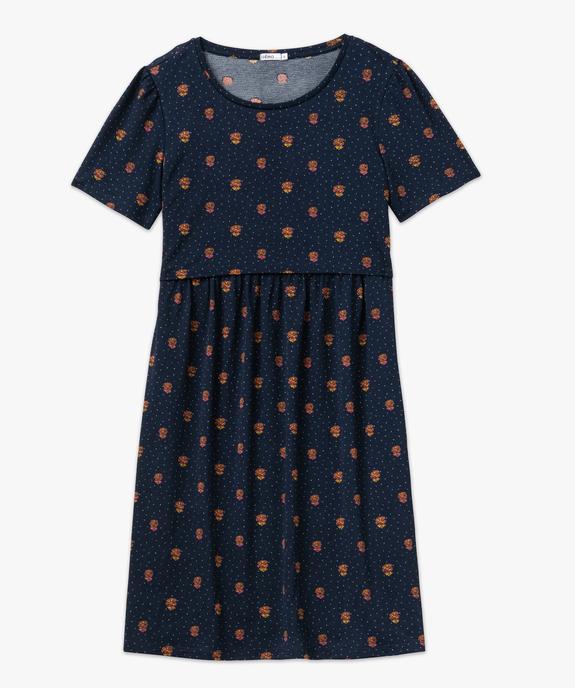 Robe de grossesse et d'allaitement en maille imprimée vue4 - GEMO (MATER) - GEMO