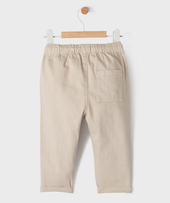 Pantalon en denim coloré bébé garçon vue8 - GEMO(BB COUCHE) - GEMO