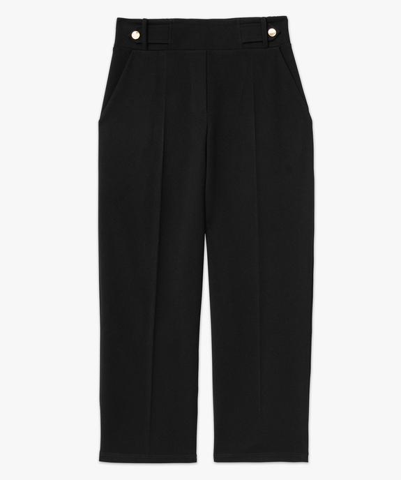 Pantalon 7/8ème à plis en maille fluide femme vue4 - GEMO(FEMME PAP) - GEMO