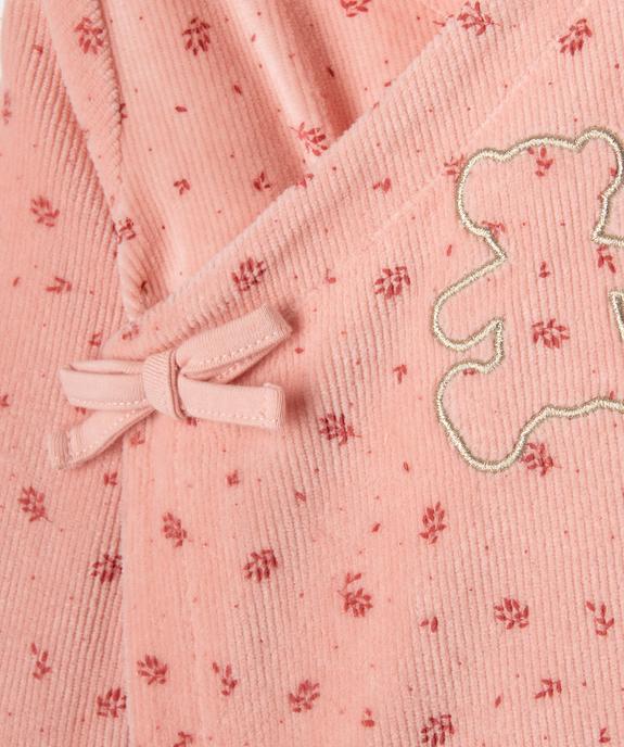 Pyjama velours 2 pièces bébé fille - LuluCastagnette vue2 - LULU CASTAGNETTE G4G D - GEMO