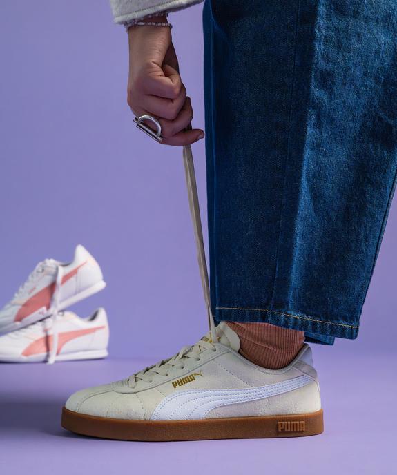 Baskets basses à lacets en cuir suède Club II femme - Puma vue1 - PUMA - GEMO