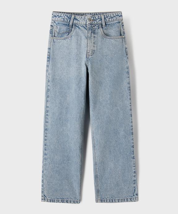 Jean baggy en coton délavé garçon vue1 - GEMO 4G GARCON - GEMO