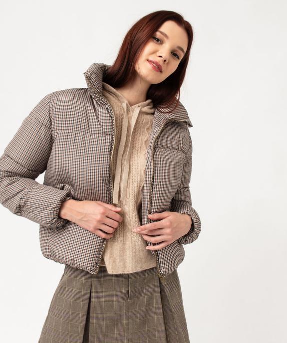 Blouson matelassé avec col montant coupe courte femme vue1 - PREMIER PRIX BY GEMO - GEMO