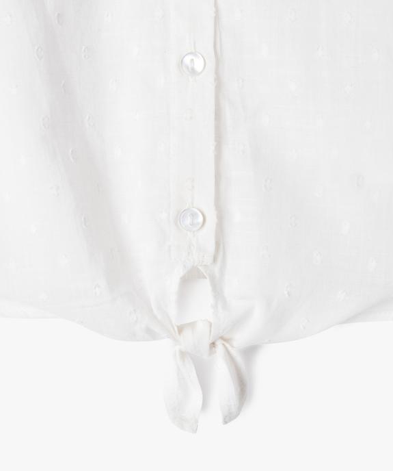 Chemise sans manches loose en coton plumetis fille vue9 - GEMO (ENFANT) - GEMO