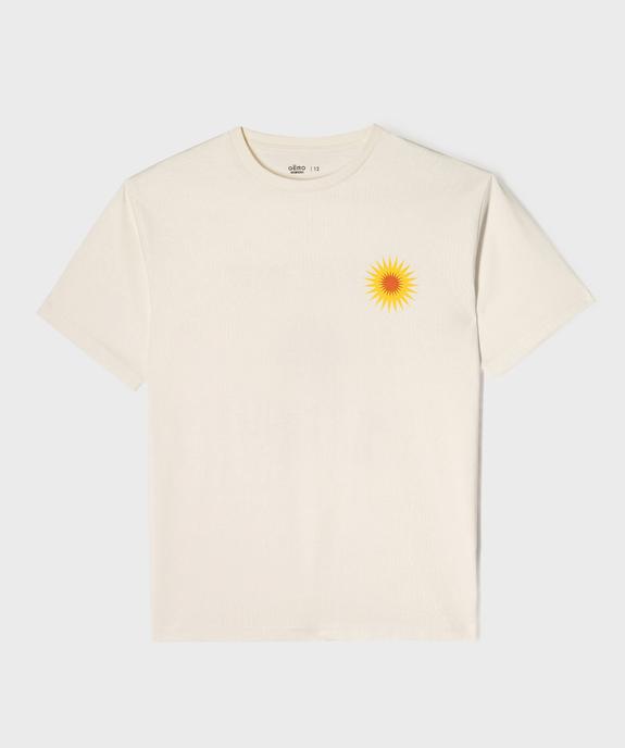 Tee-shirt manches courtes avec motifs soleils garçon vue2 - GEMO 4G GARCON - GEMO