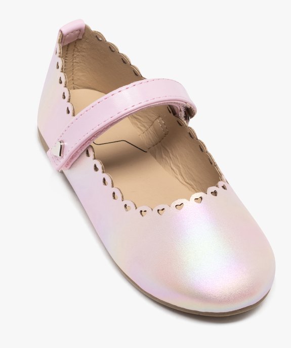 Ballerines irisées à bride scratch fille vue6 - LOVELY WINGS - GEMO