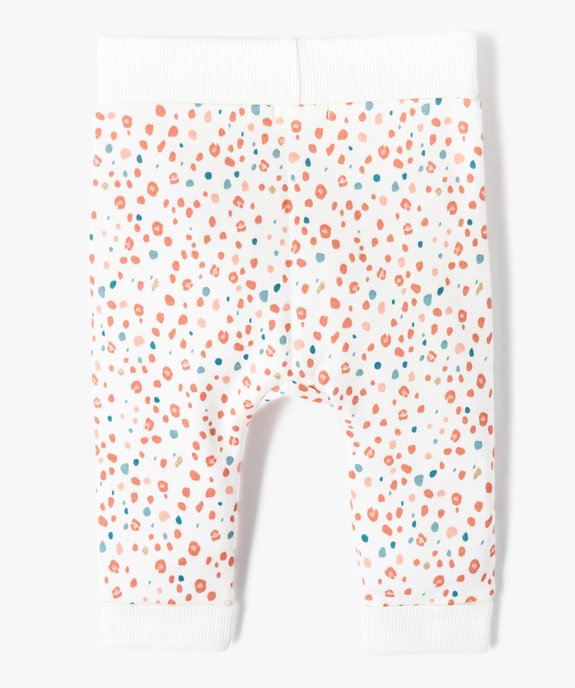 Pantalon souple en maille coton stretch bébé fille vue5 - GEMO 4G BEBE - GEMO