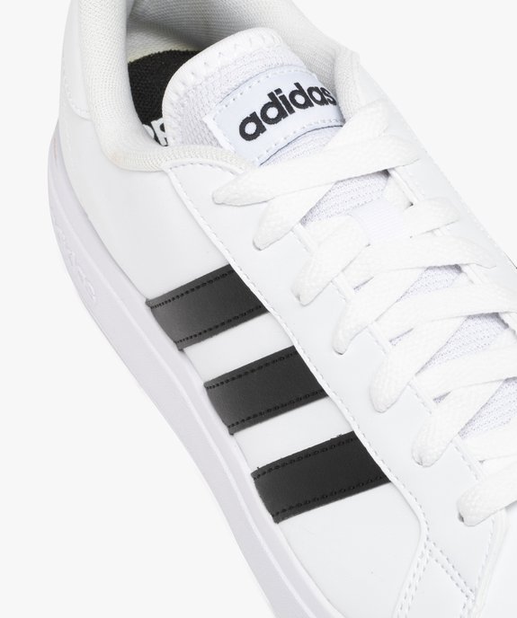 Baskets basses à bandes contrastées homme - Adidas Grand Court Base vue13 - ADIDAS - GEMO