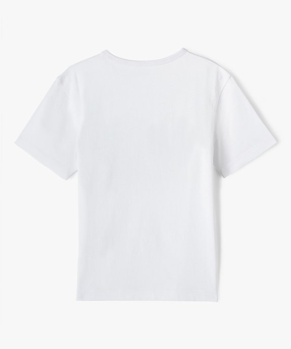 Tee-shirt garçon à manches courtes avec motif estival vue3 - GEMO (ENFANT) - GEMO