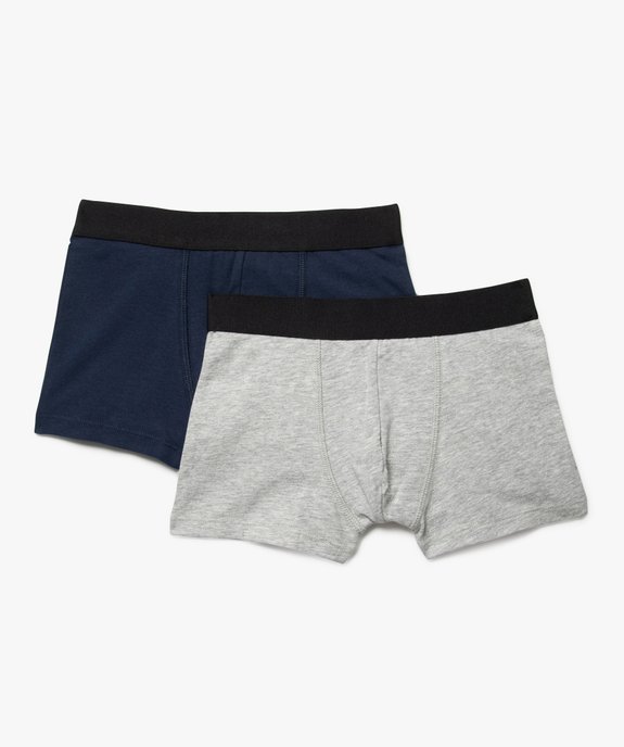 Boxers en coton stretch avec motifs robots (lot de 2) garçon vue2 - GEMO 4G GARCON - GEMO