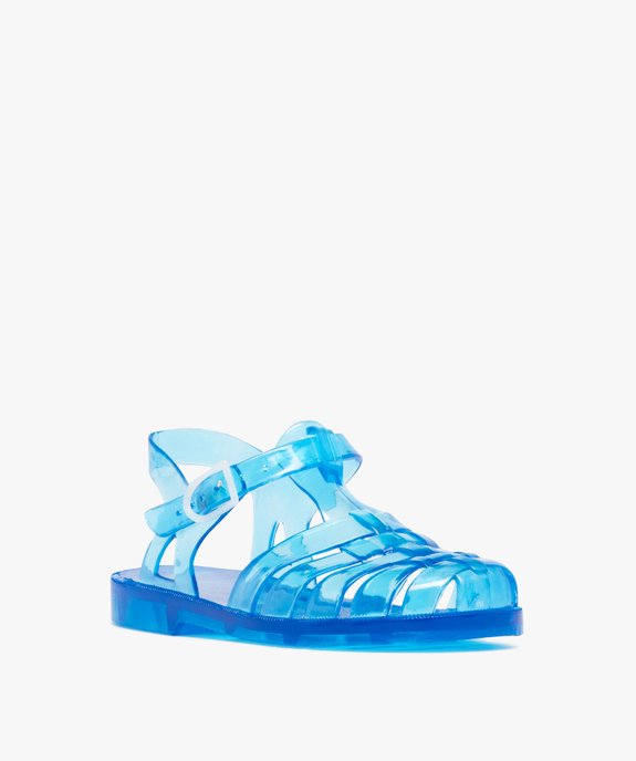 Sandales de plage garçon à multibrides translucides vue2 - GEMO (PLAGE) - GEMO