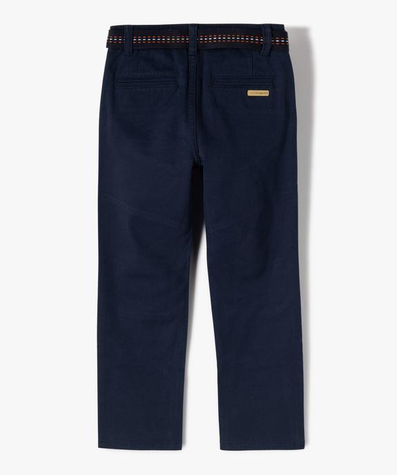 Pantalon chino avec renforts genoux garçon vue4 - LULUCASTAGNETTE - GEMO