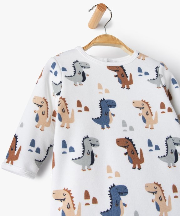 Pyjama bébé garçon avec motifs dinosaures vue2 - GEMO(BB COUCHE) - GEMO