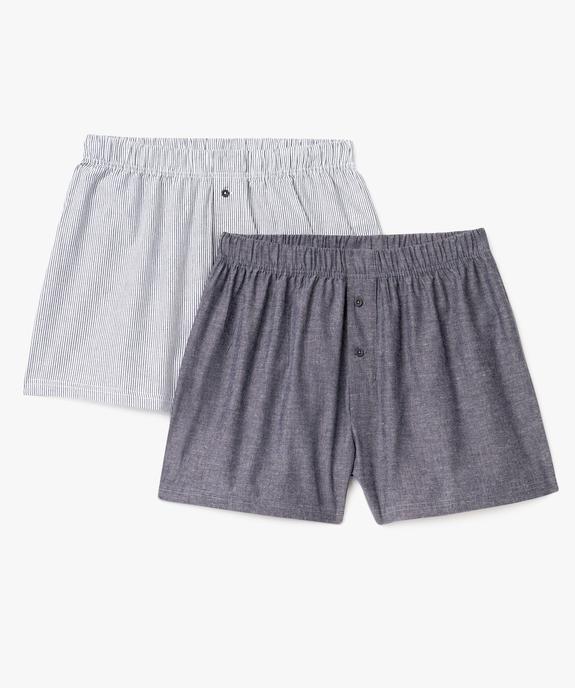 Caleçons imprimés homme (lot de 2) vue1 - GEMO(HOMWR HOM) - GEMO