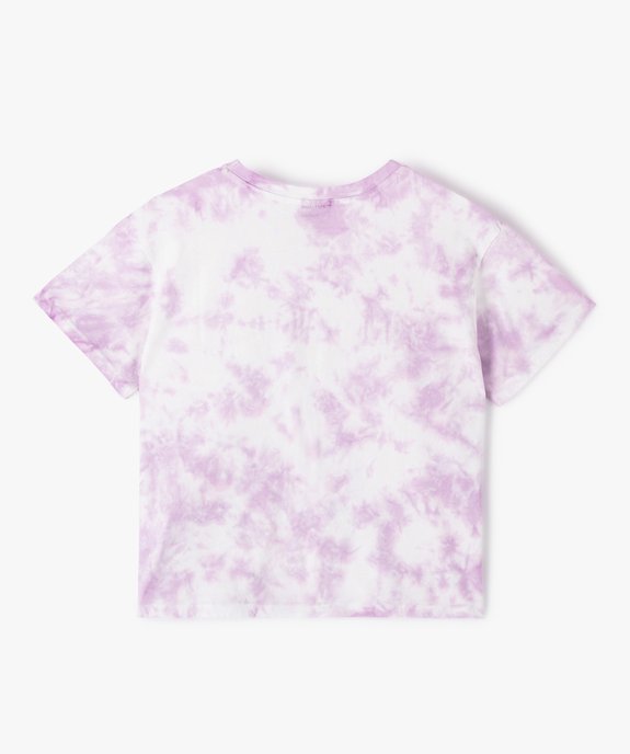 Tee-shirt fille large tie-and-dye imprimé - Smiley World vue3 - SMILEY - GEMO