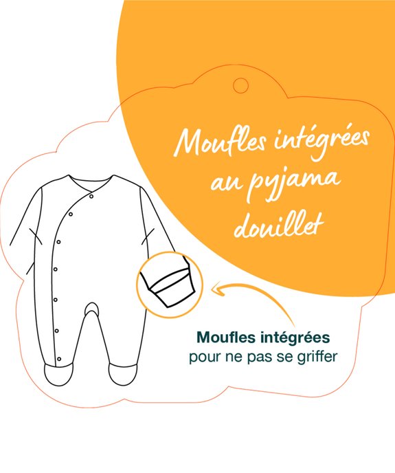 Ensemble bébé 3 pièces bavoir, body et pyjama vue5 - GEMO(BB COUCHE) - GEMO