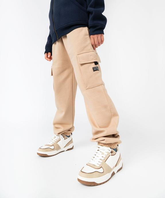 Pantalon cargo molletonné garçon vue1 - GEMO (JUNIOR) - GEMO