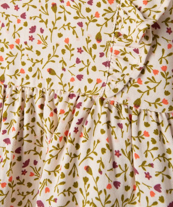 Blouse bébé fille imprimée avec volants sur le haut du buste vue2 - GEMO(BEBE DEBT) - GEMO