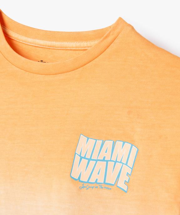 Tee-shirt original manches courtes garçon vue3 - GEMO (JUNIOR) - GEMO