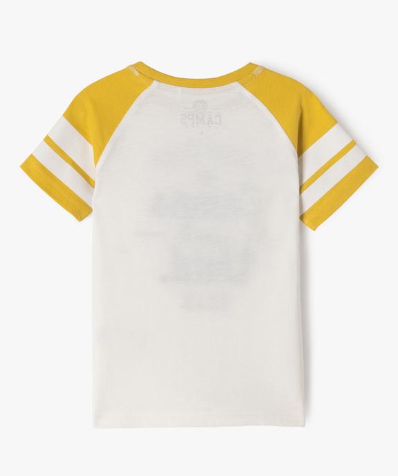 Tee-shirt style baseball imprimé garçon vue3 - CAMPS - GEMO