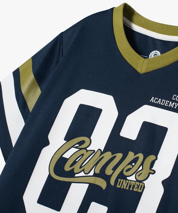 Tee-shirt style collège US garçon vue3 - CAMPS US - GEMO