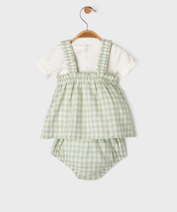 Ensemble 3 pièces bébé fille body, blouse et culotte vue8 - GEMO(BB COUCHE) - GEMO