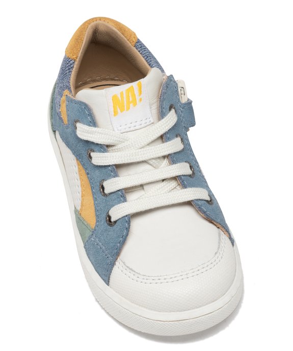 Baskets bébé garçon mid-cut en cuir avec lacets et à zip - NA! vue7 - NA! - GEMO