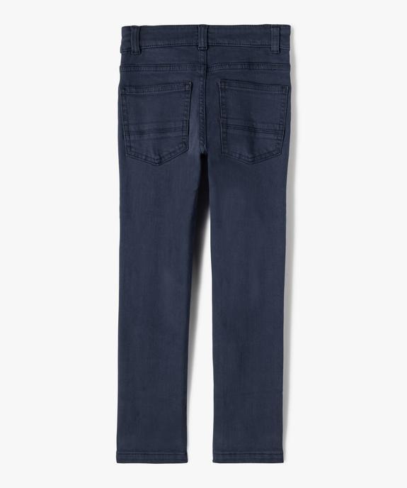 Pantalon chino slim 5 poches garçon vue4 - GEMO (ENFANT) - GEMO