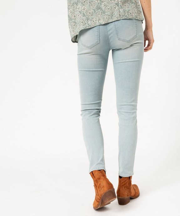 Jean femme délavé coupe slim vue9 - GEMO 4G FEMME - GEMO