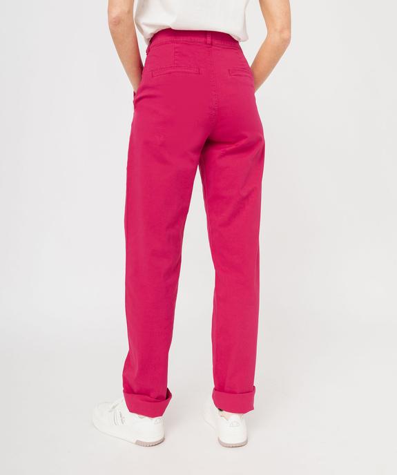 Pantalon chino coupe regular femme vue3 - GEMO(FEMME PAP) - GEMO