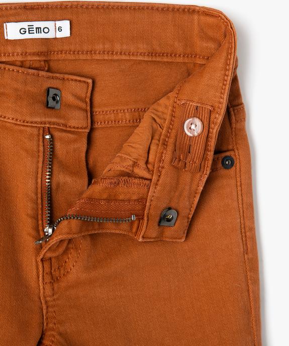 Pantalon chino slim 5 poches garçon vue2 - GEMO (ENFANT) - GEMO