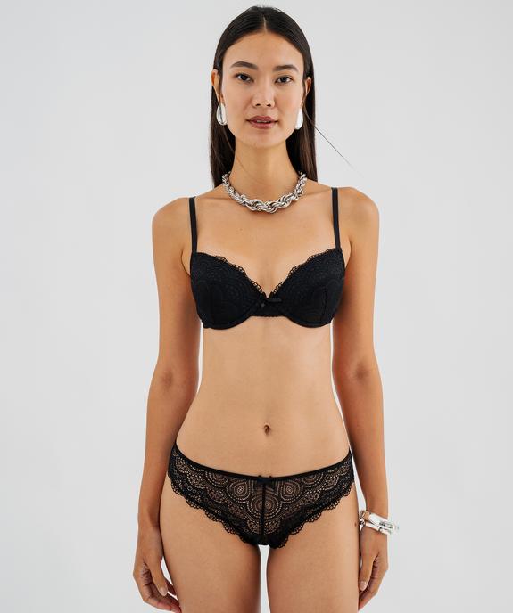 Soutien-gorge corbeille en dentelle à armatures l vue8 - GEMO(HOMWR FEM) - GEMO
