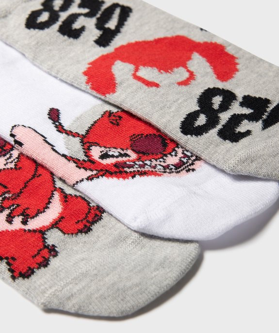 Chaussettes tige basse imprimées garçon (lot de 3) - Stitch vue2 - LILO & STITCH - GEMO