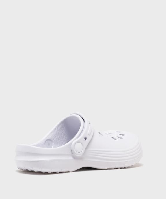 Sabots souples perforés unis femme vue4 - GEMO (PLAGE) - GEMO