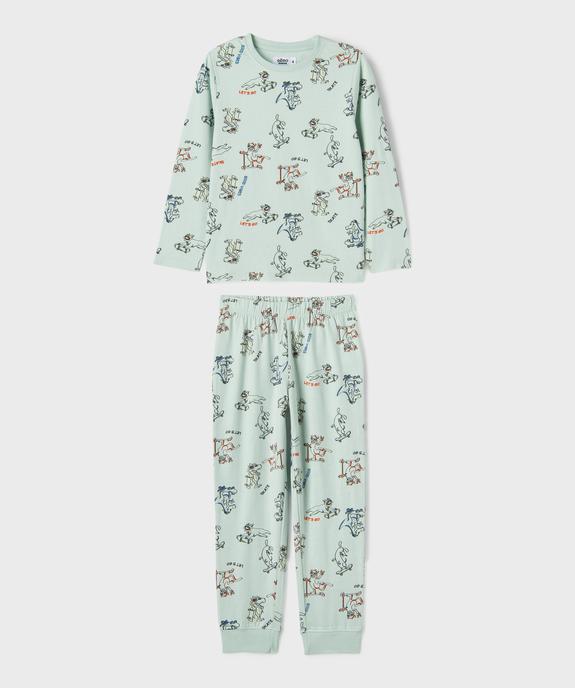 Pyjama en coton avec motifs skate garçon vue1 - GEMO 4G GARCON - GEMO