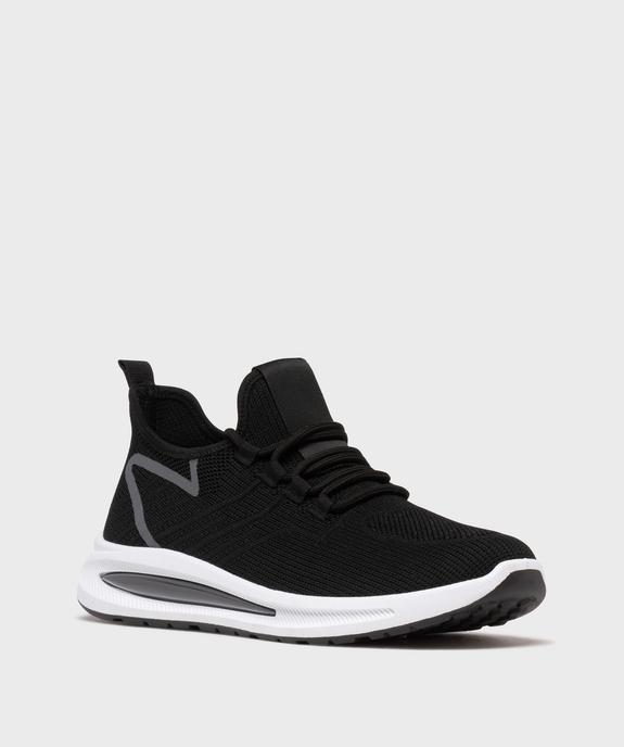 Baskets basses en mesh sans coutures homme vue3 - 5 MILES - GEMO