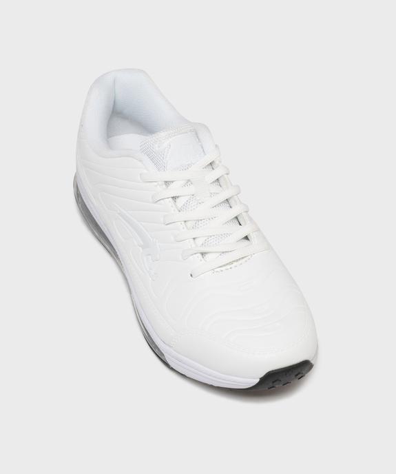 Baskets dessus embossé avec semelle bulle d’air homme - Airness vue6 - AIRNESS - GEMO