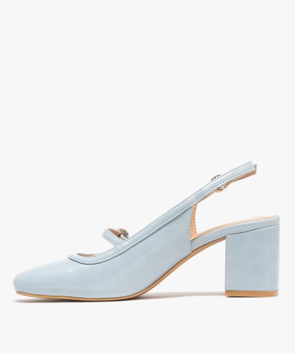 Escarpins sling-back avec boucles à strass femme vue3 - FOLLOW ME - GEMO