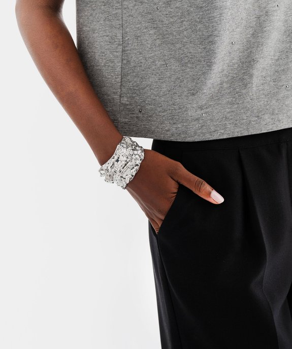 Pantalon large élégant à plis femme vue2 - GEMO(FEMME PAP) - GEMO