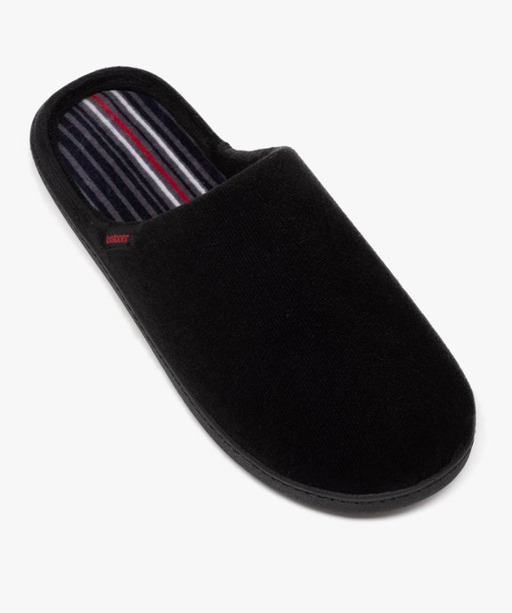 Chaussons homme pantoufles en velours côtelé uni - Isotoner vue5 - ISOTONER - GEMO