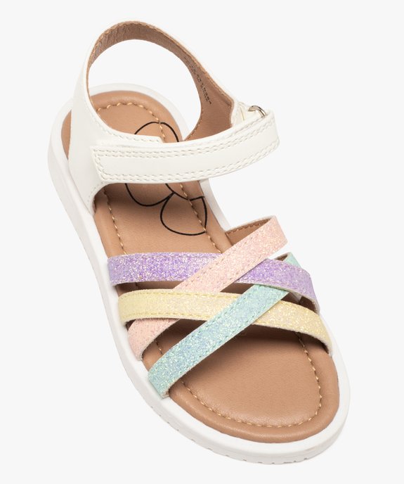 Sandales avec brides croisées à paillettes fille - Lovely Wings vue6 - LOVELY WINGS - GEMO