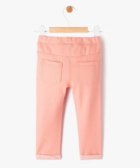 Jegging à taille réglable bébé fille vue4 - GEMO(BB COUCHE) - GEMO