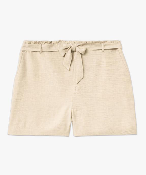 Short ample en maille fluide femme grande taille vue4 - GEMO (G TAILLE) - GEMO