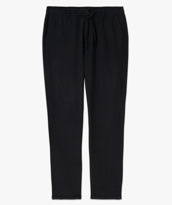 Pantalon chino ou de costume en lin souple homme vue4 - GEMO 4G HOMME - GEMO