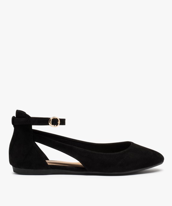 Ballerines femme à talon plat unies avec bride cheville vue2 - VALENTINA BALDA - GEMO