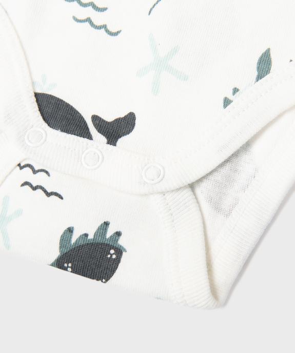 Body manches longues à motifs marins bébé garçon (lot de 3) vue4 - GEMO 4G BEBE - GEMO