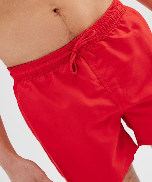 Short de bain homme uni vue5 - GEMO 4G HOMME - GEMO