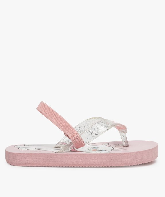 Tongs fille avec brides à paillettes et semelle Aristochats - Disney vue1 - DISNEY - GEMO
