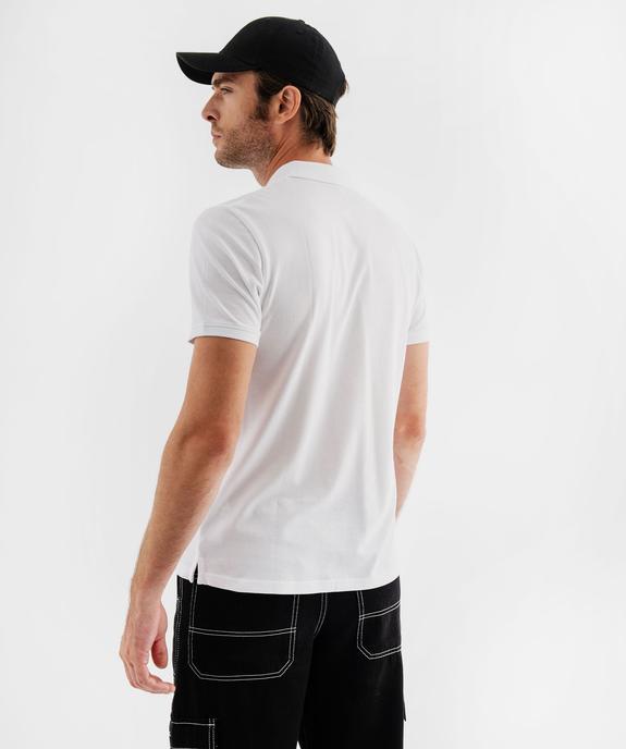 Polo à manches courtes en maille piquée homme vue10 - GEMO 4G HOMME - GEMO