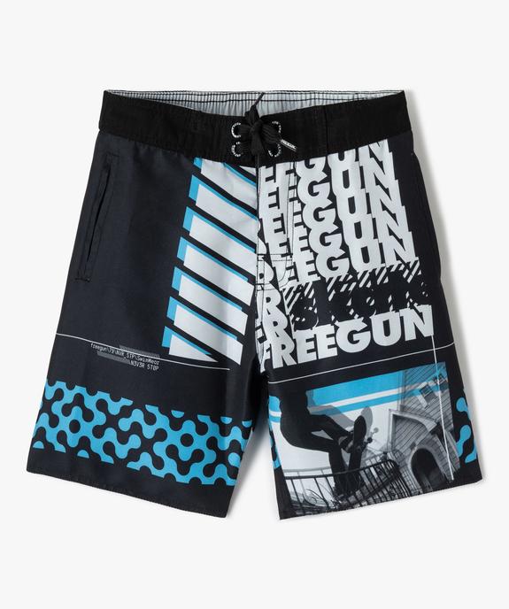 Short de bain garçon imprimé streetwear - Freegun vue1 - FREEGUN - GEMO